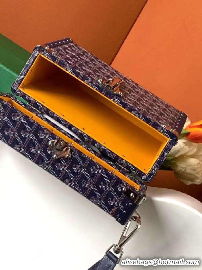 Top Quality Goyard Cassette Trunk Bag GY8821 Navy Blue