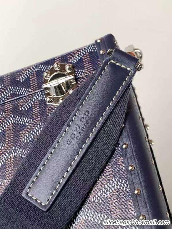 Top Quality Goyard Cassette Trunk Bag GY8821 Navy Blue