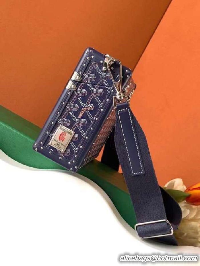 Top Quality Goyard Cassette Trunk Bag GY8821 Navy Blue