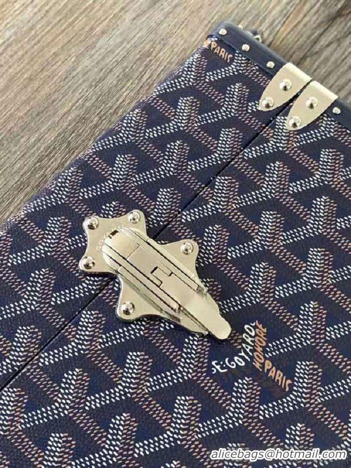 Top Quality Goyard Cassette Trunk Bag GY8821 Navy Blue