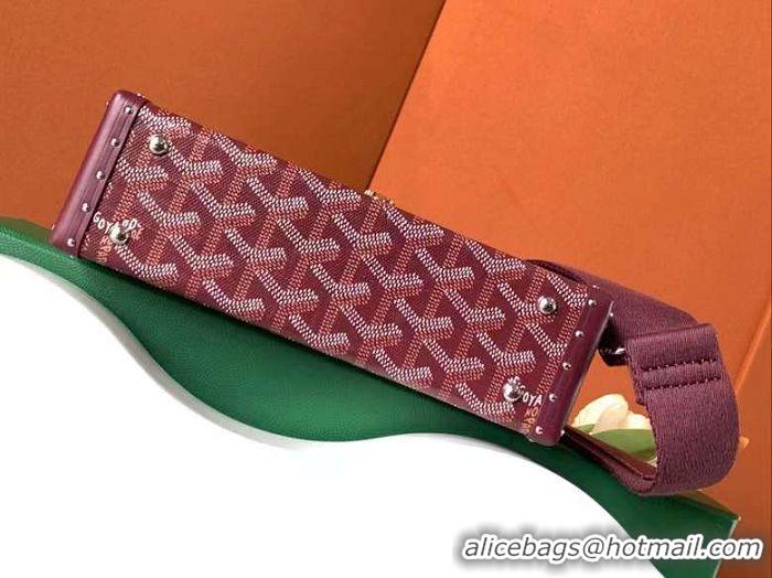 New Fashion Goyard Cassette Trunk Bag GY8821 Burgundy