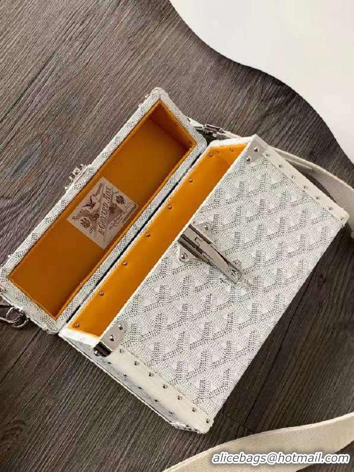 Well Crafted Goyard Cassette Trunk Bag GY8821 White