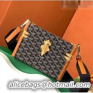 Trendy Design Goyard Cassette Trunk Bag GY8821 Black And Tan