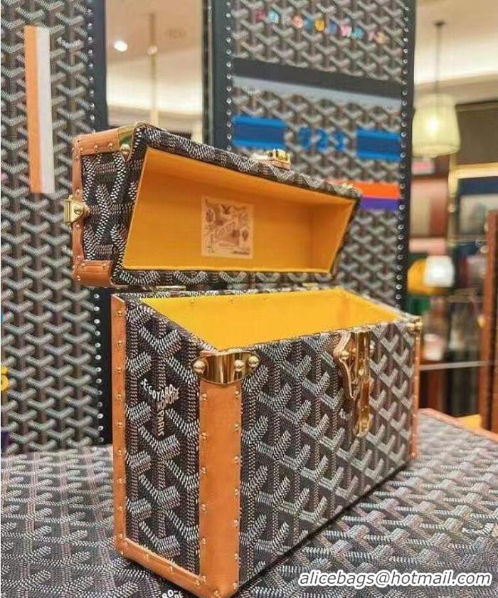 Trendy Design Goyard Cassette Trunk Bag GY8821 Black And Tan