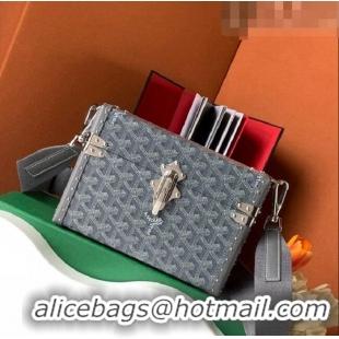 Luxury Cheap Goyard Cassette Trunk Bag GY8821 Dark Grey