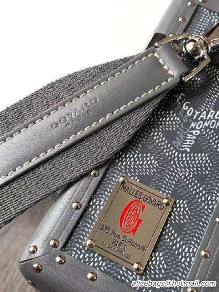 Luxury Cheap Goyard Cassette Trunk Bag GY8821 Dark Grey