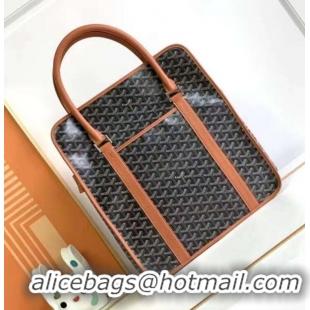 Famous Brand Goyard Bourgogne Tote Bag GY8825 Black And Tan