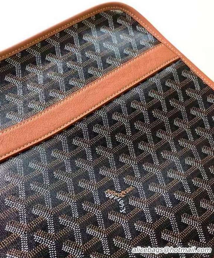 Famous Brand Goyard Bourgogne Tote Bag GY8825 Black And Tan