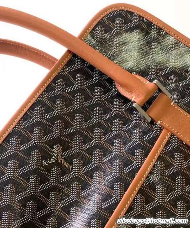 Famous Brand Goyard Bourgogne Tote Bag GY8825 Black And Tan