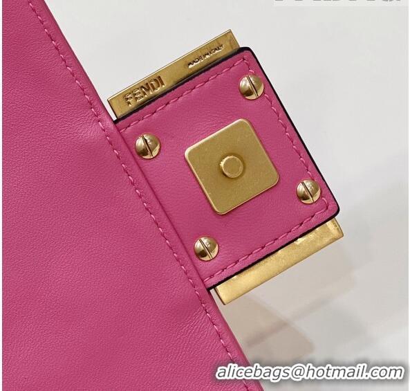 Top Quality Fendi Baguette Mini Nappa Leather Bag 0191S Pink 2 2023