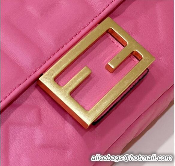 Top Quality Fendi Baguette Mini Nappa Leather Bag 0191S Pink 2 2023