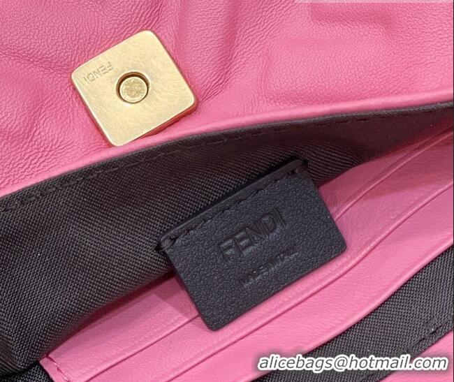 Top Quality Fendi Baguette Mini Nappa Leather Bag 0191S Pink 2 2023