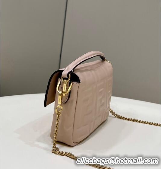 Popular Style Fendi Baguette Mini Nappa Leather Bag 0135S Light Pink 2023