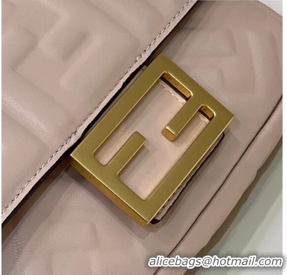 Popular Style Fendi Baguette Mini Nappa Leather Bag 0135S Light Pink 2023