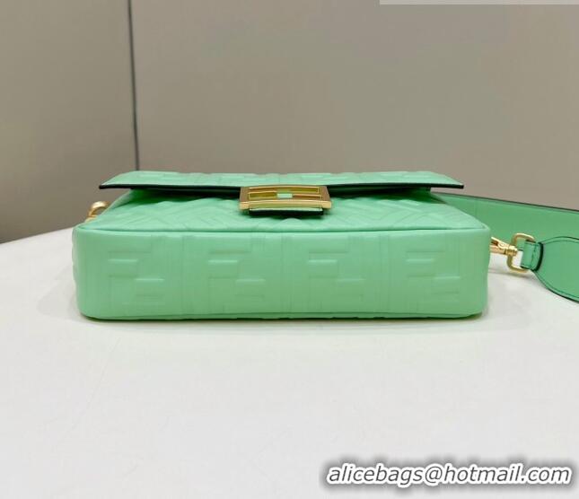 Well Crafted Fendi Baguette Medium Nappa Leather Bag 0135AM Light Green 2023