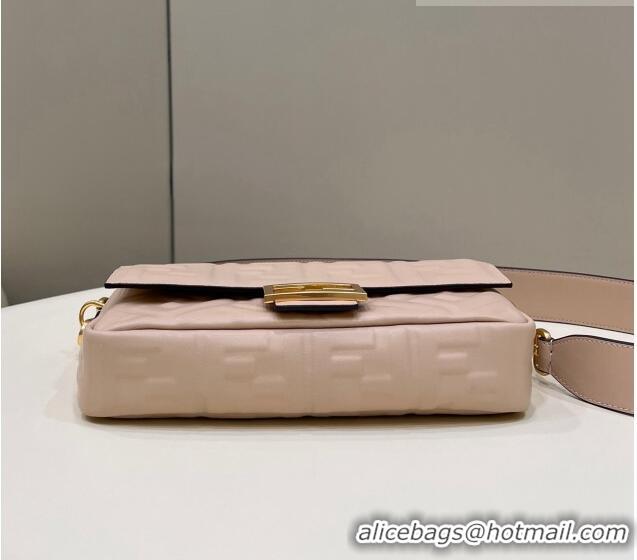 Good Product Fendi Baguette Medium Nappa Leather Bag 0135AM Nude 2023