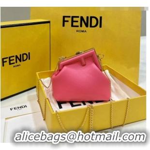 Buy Discount Fendi First Nano Bag Charm in Nappa Leather Watermelon 80018S Pink 2023