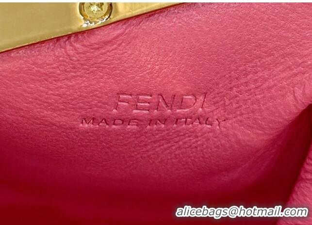 Buy Discount Fendi First Nano Bag Charm in Nappa Leather Watermelon 80018S Pink 2023