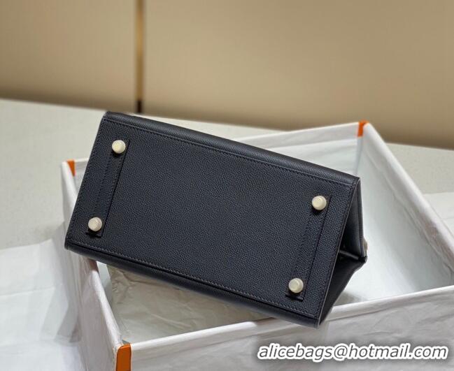 Top Quality Hermes Epsom Birkin 25 Bag HB25 Black/Gold