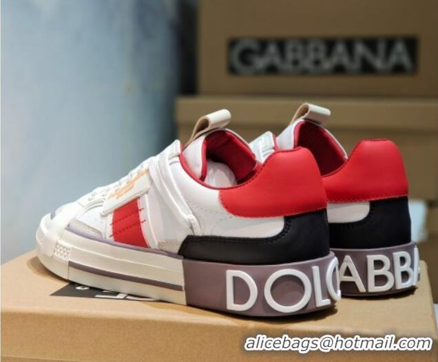 Dolce&Gabbana Calfskin Custom 2.Zero Low-top Sneakers Red 110330