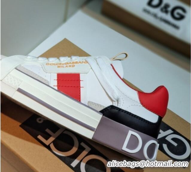 Dolce&Gabbana Calfskin Custom 2.Zero Low-top Sneakers Red 110330