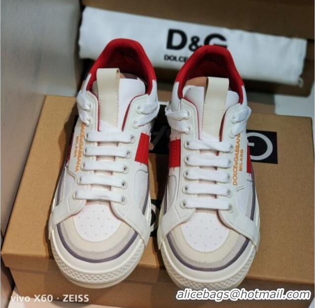 Dolce&Gabbana Calfskin Custom 2.Zero Low-top Sneakers Red 110330