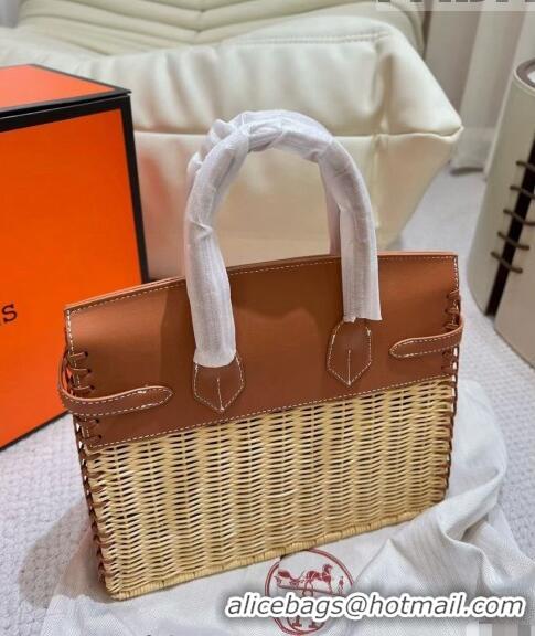 Well Crafted Hermes Birkin 25cm Bag in Wicker H0627