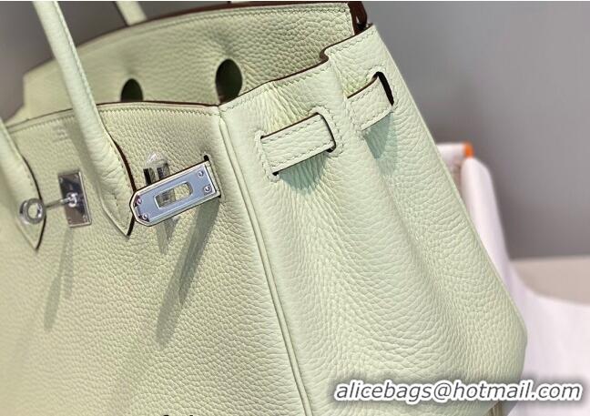 Trendy Design Hermes Birkin 25cm Bag in Togo Calfskin HB25 Bubble Green/Silver