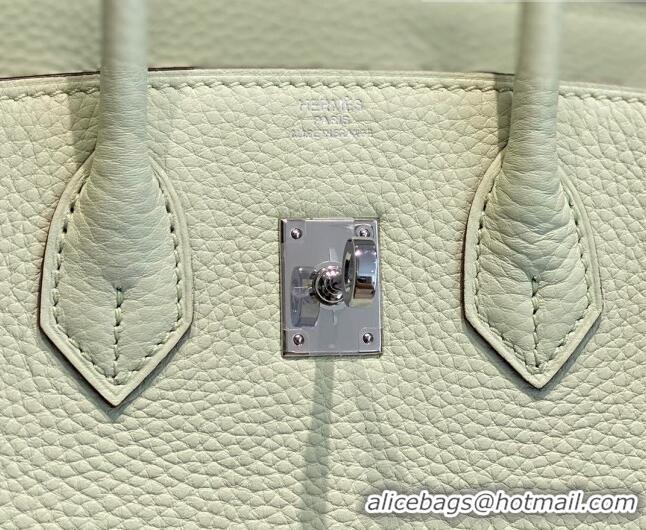 Trendy Design Hermes Birkin 25cm Bag in Togo Calfskin HB25 Bubble Green/Silver