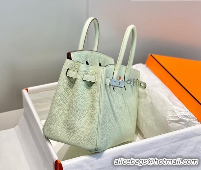 Trendy Design Hermes Birkin 25cm Bag in Togo Calfskin HB25 Bubble Green/Silver