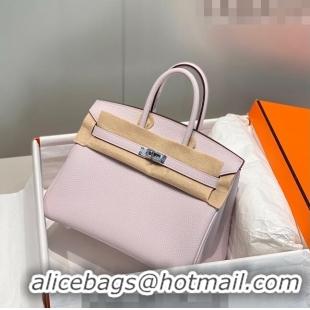 Well Crafted Hermes Birkin 25cm Bag in Togo Calfskin HB25 Dreamy Purple/Silver