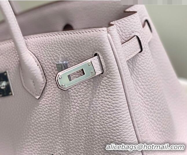 Well Crafted Hermes Birkin 25cm Bag in Togo Calfskin HB25 Dreamy Purple/Silver