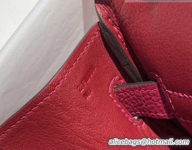 Traditional Specials Hermes Birkin 30cm Bag in Togo Calfskin HB30 Burgundy/Gold