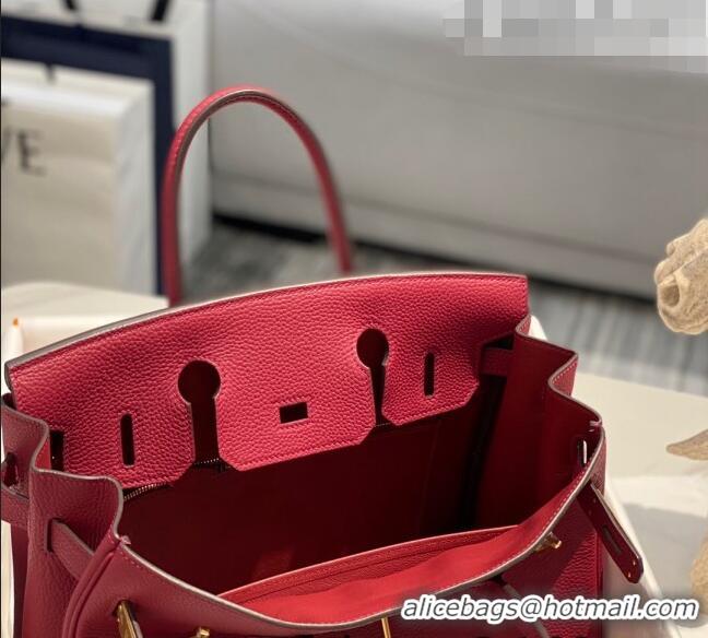 Traditional Specials Hermes Birkin 30cm Bag in Togo Calfskin HB30 Burgundy/Gold