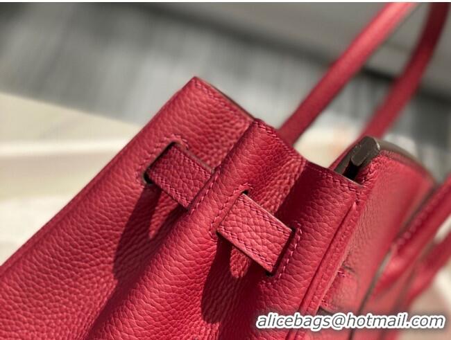 Traditional Specials Hermes Birkin 30cm Bag in Togo Calfskin HB30 Burgundy/Gold