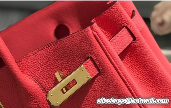 Trendy Design Hermes Birkin 30cm Bag in Togo Calfskin HB30 Rose Lipstick Pink/Gold