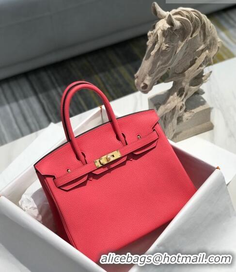 Trendy Design Hermes Birkin 30cm Bag in Togo Calfskin HB30 Rose Lipstick Pink/Gold