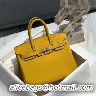 Inexpensive Hermes Birkin 30cm Bag in Togo Calfskin HB30 Jaune Amber Yellow/Gold