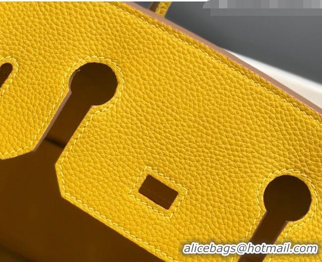 Inexpensive Hermes Birkin 30cm Bag in Togo Calfskin HB30 Jaune Amber Yellow/Gold