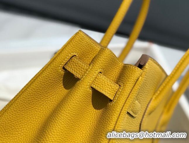 Inexpensive Hermes Birkin 30cm Bag in Togo Calfskin HB30 Jaune Amber Yellow/Gold