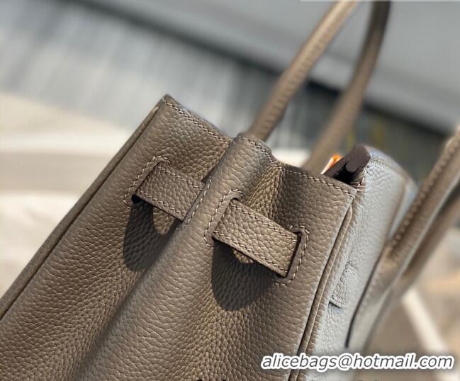 Super Quality Hermes Birkin 30cm Bag in Togo Calfskin HB30 Tinware Grey/Gold