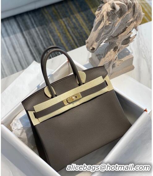 Super Quality Hermes Birkin 30cm Bag in Togo Calfskin HB30 Tinware Grey/Gold