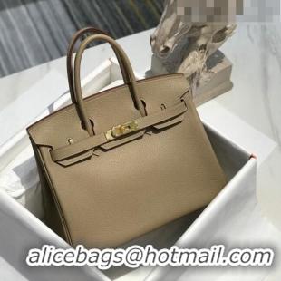 Buy Cheap Hermes Birkin 30cm Bag in Togo Calfskin Coat HB30 Grey/Gold