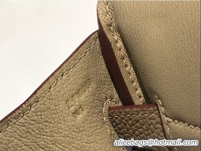 Buy Cheap Hermes Birkin 30cm Bag in Togo Calfskin Coat HB30 Grey/Gold