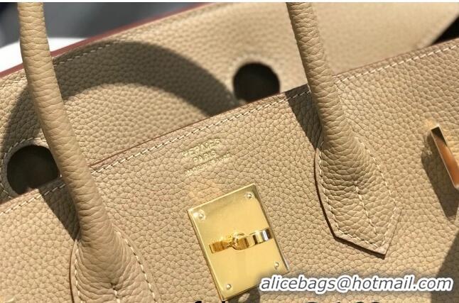 Buy Cheap Hermes Birkin 30cm Bag in Togo Calfskin Coat HB30 Grey/Gold