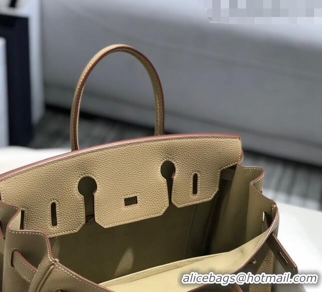 Buy Cheap Hermes Birkin 30cm Bag in Togo Calfskin Coat HB30 Grey/Gold