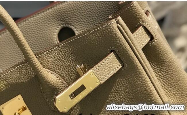 Buy Cheap Hermes Birkin 30cm Bag in Togo Calfskin Coat HB30 Grey/Gold