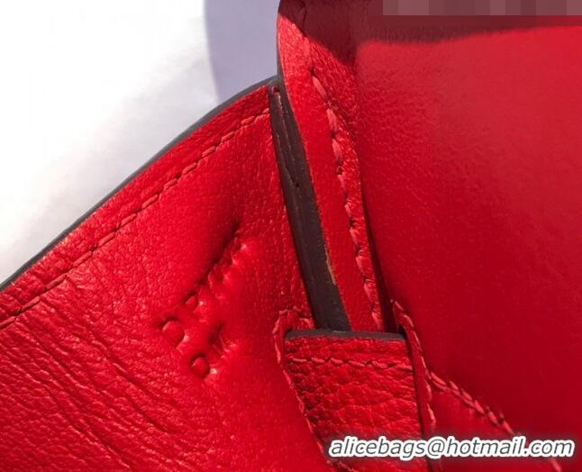 Luxury Discount Hermes Birkin 30cm Bag in Togo Calfskin HB30 Red/Gold