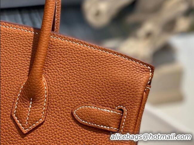 Super Quality Hermes Birkin 30cm Bag in Togo Calfskin HB30 Brown/Gold