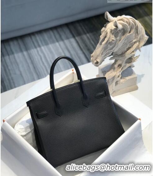 Buy Luxury Hermes Birkin 30cm Bag in Togo Calfskin HB30 Black/Gold